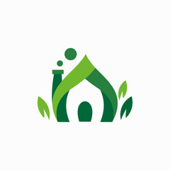dome natural green vector logo