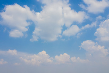 Bright Blue sky with cloud gold after rain