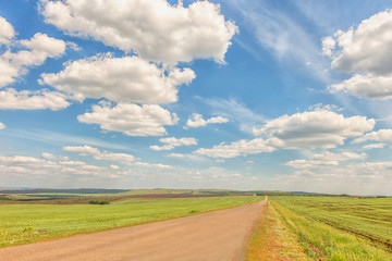 Russian steppe. Orenburg region, Russia.