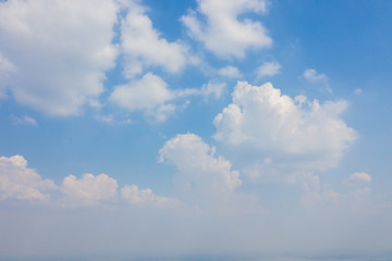 Bright Blue sky with cloud gold after rain