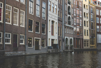 Fototapeta na wymiar Colourful amsterdam city view