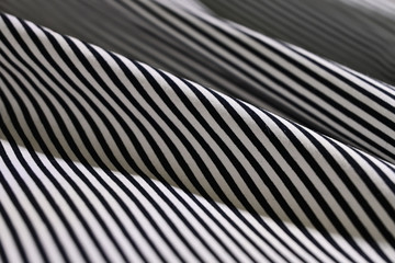 fabric black and white stripe line pattern modern style of fashion cloth textile