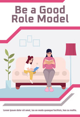 Be good role model poster template