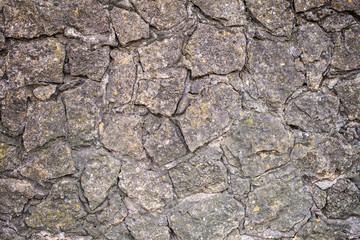 rough gray stone wall texture