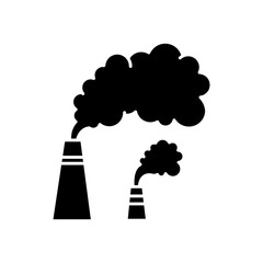 Smoke black glyph icon