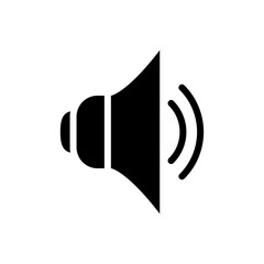 speaker icon vector symbol template design trendy