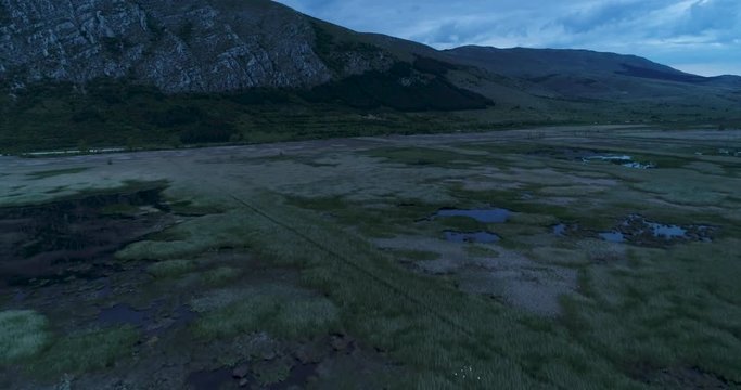Evening fly over Dragoman Marsh, Bulgaria.