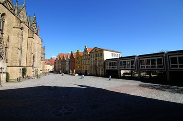Der Rathausplatz in Osnabrück