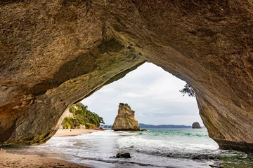 Foto op Canvas Cathedral cove on the Coromandel Peninsula. New Zealand. North Island. © jefwod