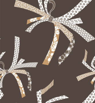 ribbon traditional geometric kimono seamless pattern vector sketch illustration line art japanese chinese oriental design