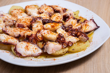 Galician style octopus