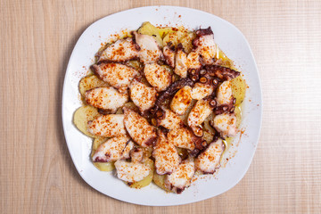 Galician style octopus