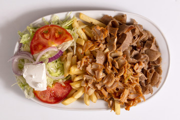 Kebab with potato