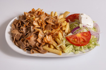 Kebab with potato