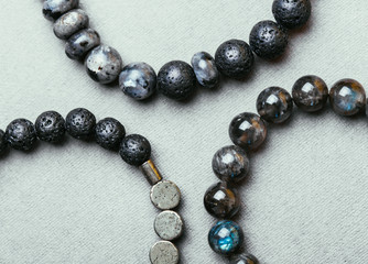 tigereye semiprecious bracelet with scull. Men's brutal accessories concept