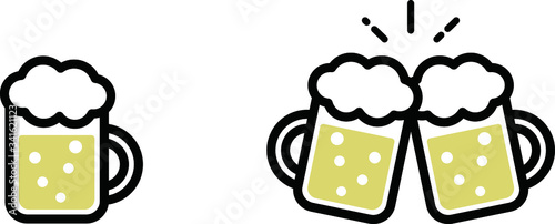 ビールのアイコン イラスト 生ビール 乾杯 Canvas Print Yugoro ビールのアイコン イラスト 生ビール 乾杯 Canvas Print Yugoro