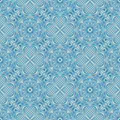 Italian ceramic tile pattern. Mediterranean porcelain pottery.