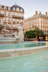 Fototapeta na wymiar Beautiful architecture, buildings and wiev of Lyon, France