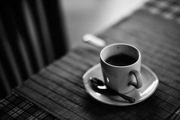 morning coffee cup / breakfast concept cheerfulness happiness drink in a cup