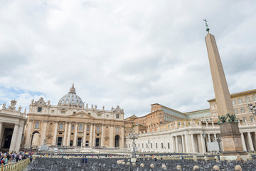 Fototapeta na wymiar Rome / Italy 10.02.2015.The papal basilica of Saint Peter