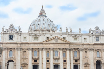 Rome / Italy 10.02.2015.The papal basilica of Saint Peter in the Vatican