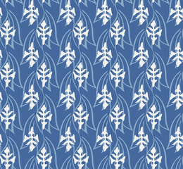 Japanese Indian Motif Vector Seamless Pattern