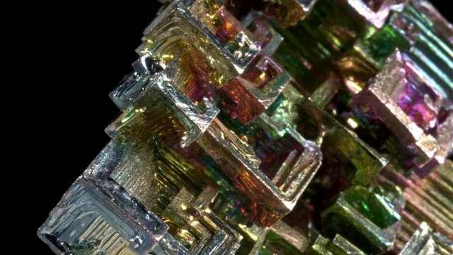 Detail of the recrystallized bismuth