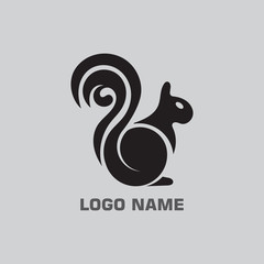 Squirrel Modern Gradient and stylish simple logo template design
