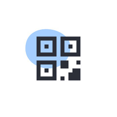 QR Code -  Modern App Button