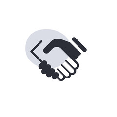 Hand Shake -  Modern App Button