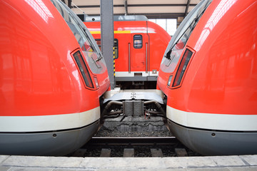 Railway coupling at Rhine-Main Metropolitan Region, Germany