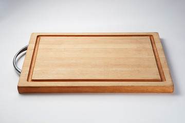 Cutting board isolated on white