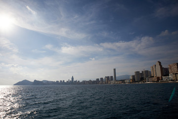 Fototapeta premium Benidorm panoramic view from the coast