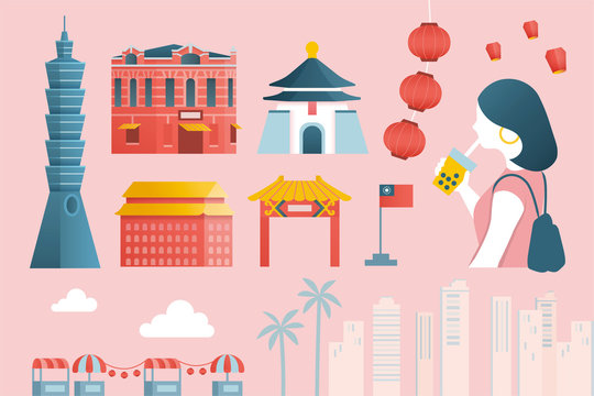 Taipei tourism banner design