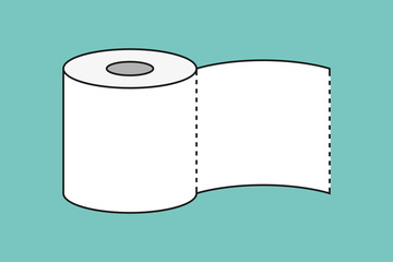 roll of toilet paper icon vector illustration EPS10