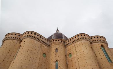 Loreto Santuario della Santa Casa (Basilica of Santa Casa in Loreto) perimeter walls details