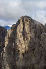 Sassolungo fotografato dalla cima del Sassopiatto, Dolomiti