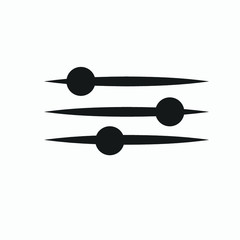 A beautiful sign of the volume of the panel. Vector graphics.