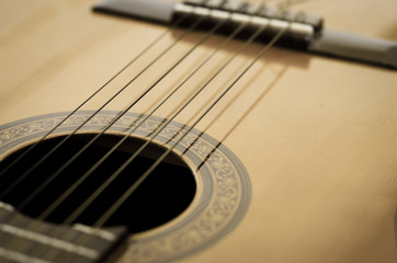 Fototapeta premium close up of guitar