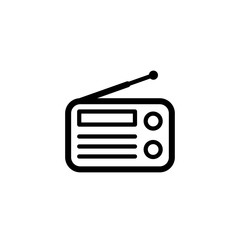 radio icon vector symbol template design trendy