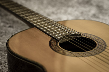 Obraz premium close up of a guitar