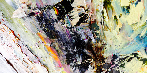 Colorful abstract background wallpaper. Modern motif visual art.  Mixtures of oil paint. Trendy...