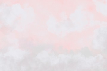 Color of sky with clouds for background, Soft clouds sky by hand drawn.