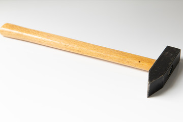 Hammer on a white background