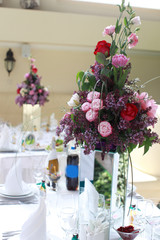 Beautiful decoration setup for wedding ceremony