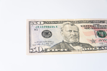 Dollar sign. American money on a white background