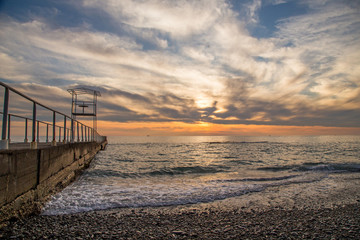 Obraz premium sunset on the beach