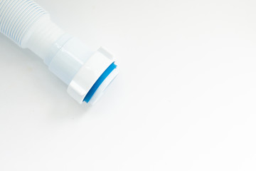 white water pipe on a white background