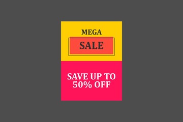 Fototapeta premium Sale tag. Special offer, big sale, discount, best price, mega sale banner. Shop or online shopping. Sticker, badge coupon store Vector Illustration.