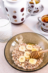 oatmeal with banana and honey